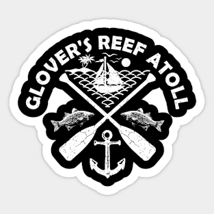 Glover's Reef Atoll Beach, Belize, Boat Paddle Sticker